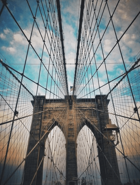 biking across brooklyn bridge